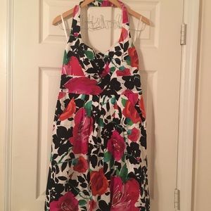 Floral Halter Dress Size 16